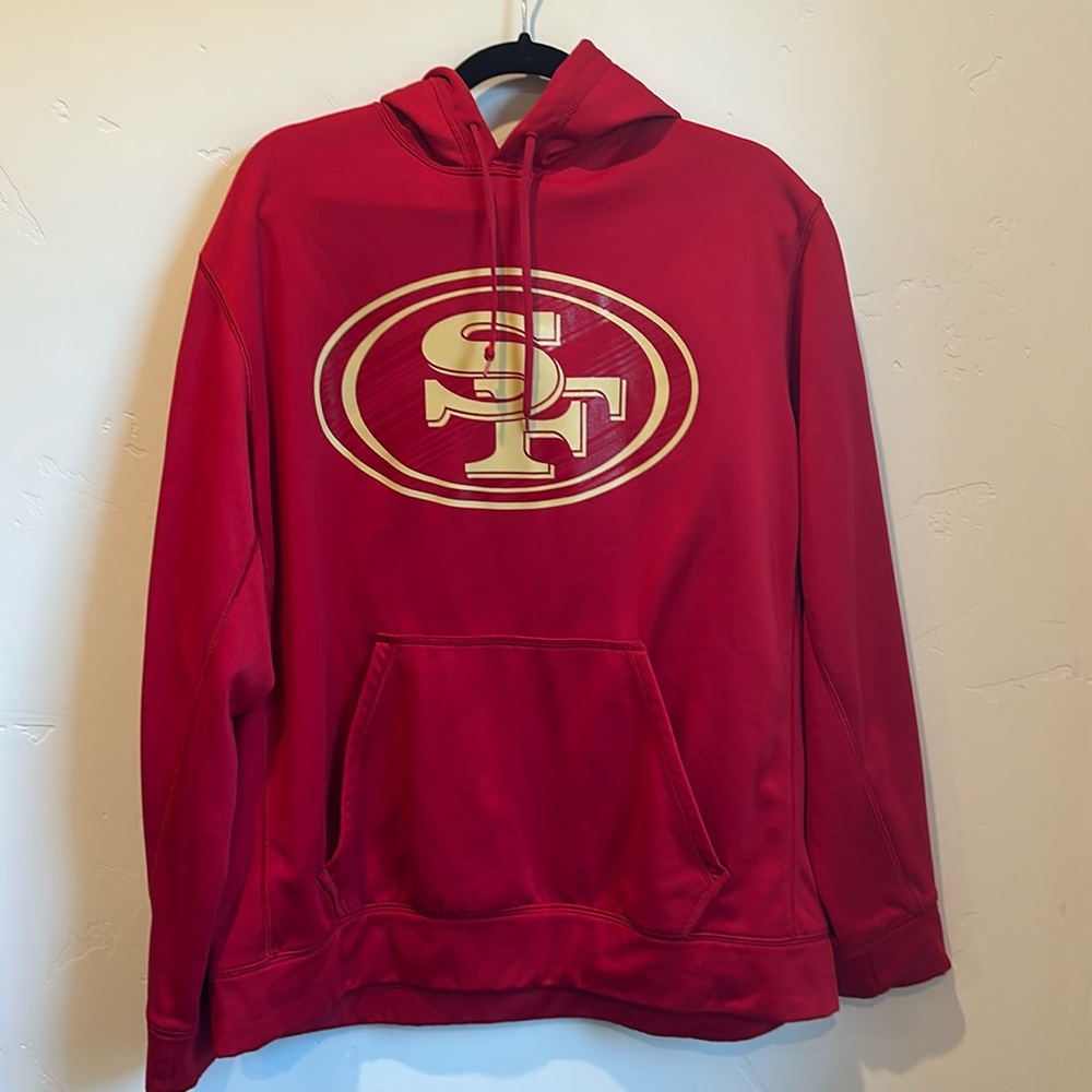 Nike 49ers Therma Fit XL hooded sweatshirt, men’s.